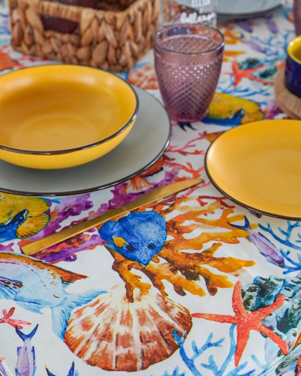 Tovaglia Fish Colors Splash Antimacchia