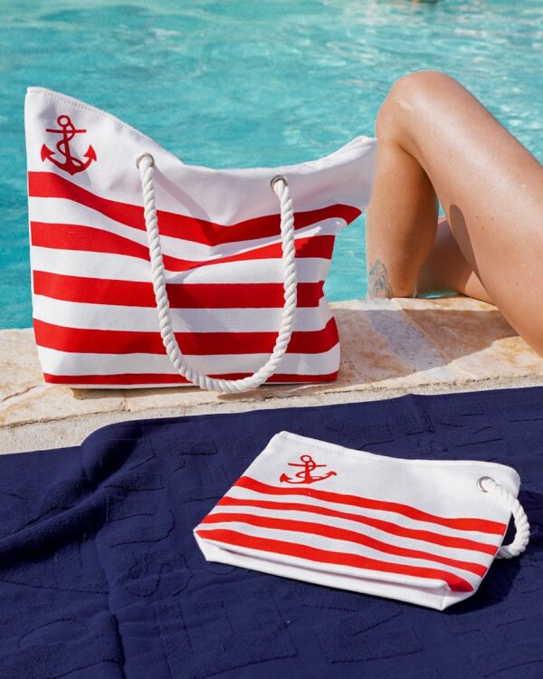 Pochette Stripe da Mare o Da Piscina A Righe