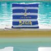 Cuscino Arredo Tema Mare In Velluto Stampato Oro
