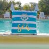 Cuscino Arredo Tema Mare In Velluto Stampato Oro