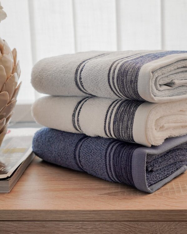 Set 3+3 Asciugamani Fiamma Vingi Viso e Ospite Idrospugna di Cotone