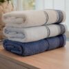 Set 3+3 Asciugamani Fiamma Vingi Viso e Ospite Idrospugna di Cotone