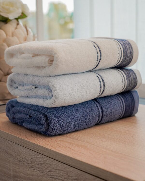 Set 3+3 Asciugamani Fiamma Vingi Viso e Ospite Idrospugna di Cotone