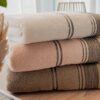Set 3+3 Asciugamani Fiamma Vingi Viso e Ospite Idrospugna di Cotone