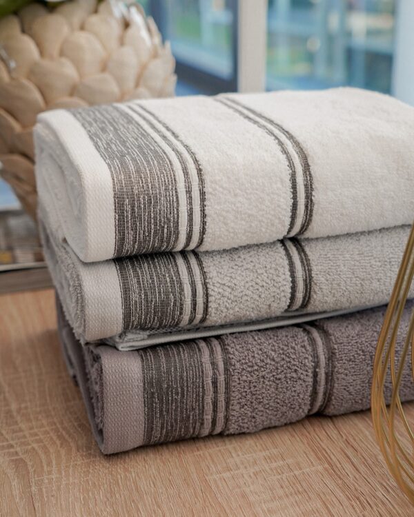 Set 3+3 Asciugamani Fiamma Vingi Viso e Ospite Idrospugna di Cotone-12718