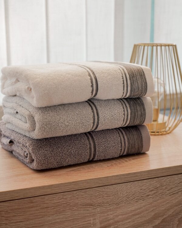 Set 3+3 Asciugamani Fiamma Vingi Viso e Ospite Idrospugna di Cotone