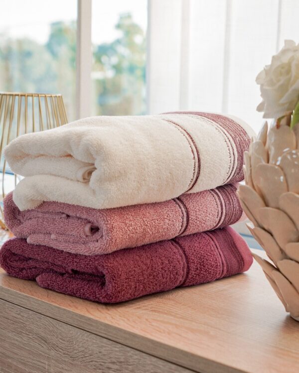 Set 3+3 Asciugamani Fiamma Vingi Viso e Ospite Idrospugna di Cotone