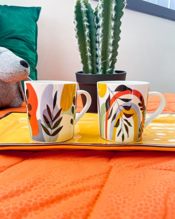 Tazza Mug Feuillage Con Manico 255cc In Ceramica