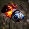 Animaletto Con Asta A Energia Solare Ape Uccelli Coccinella Rana