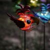 Animaletto Con Asta A Energia Solare Ape Uccelli Coccinella Rana
