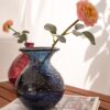 Vaso Paradise Blu Martellato H 18,5 Cm