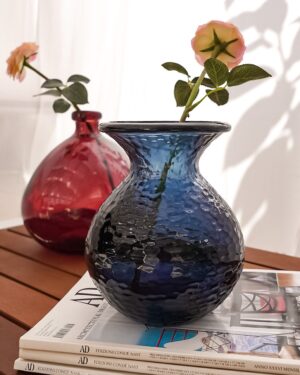 Vaso Paradise Blu Martellato H 18,5 Cm