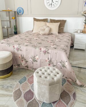 Trapuntino Copriletto Diana Jacquard Matrimoniale 260x260 Cm