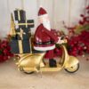 Babbo Natale con Moto Origami Decorazione Natale