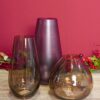 Vaso Marrone In Vetro Altezza Goodz