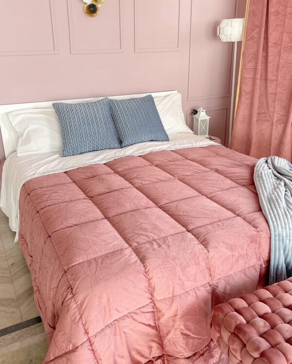Trapunta Piumone Invernale Gaia Velluto Jacquard Linea Oro Carillo