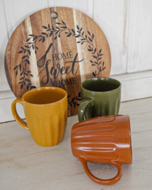Tazza Mug Foglia Tognana Effetto Pepato In Porcellana
