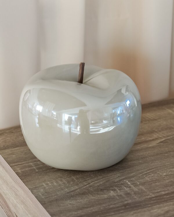 Mela Lucida Effetto Perlato Decorativa in Ceramica
