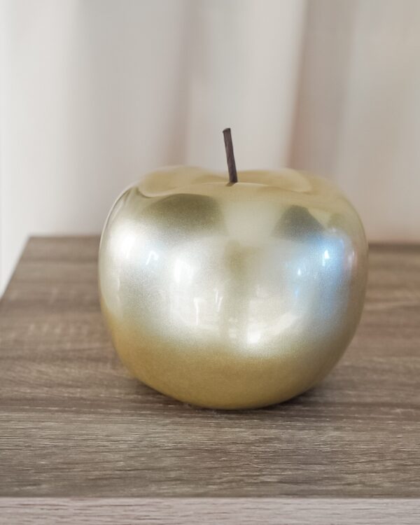 Mela Lucida Effetto Perlato Decorativa in Ceramica