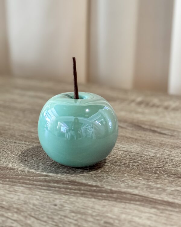 Mela Lucida Effetto Perlato Decorativa in Ceramica