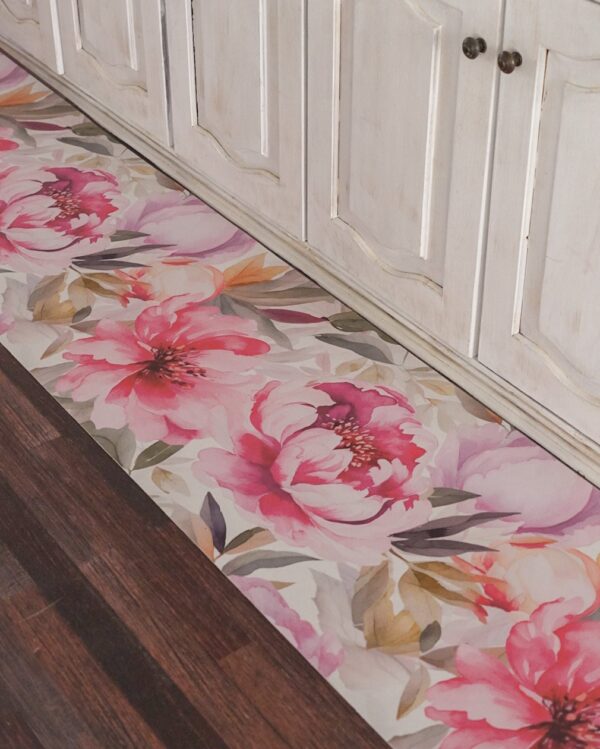 Tappeto Passatoia Peonia in Vinile Larghezza 50 Cm