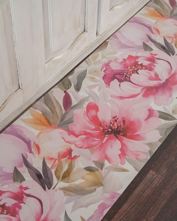 Tappeto Passatoia Peonia in Vinile Larghezza 50 Cm
