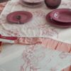 Tovaglia Linea Cashmere Rosa Pesco Preziosa Home