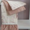 Set Tre Strofinacci Cashmere Rosa Pesco Preziosa Home