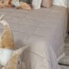 Trapunta Vienna Matrimoniale Preziosa Home Con Pelliccetta ai Bordi