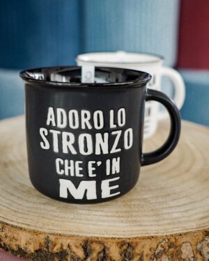 Tazza Mug Con Scritta Stronzo Stronza Ad Maschio Femmina