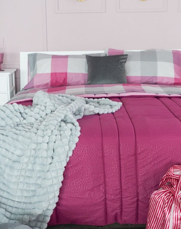 Plaid Cairo a Quadrotti Morbidissimo 150x200 Cm