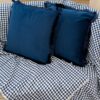 Cuscino Maison in Velvet Con Frangia Sfoderabile 42x42Cm-14890