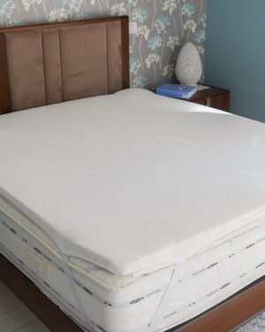Topper Per Materasso Lastra Intera Memory Foam 5 Cm Con Zip e 4 Elastici