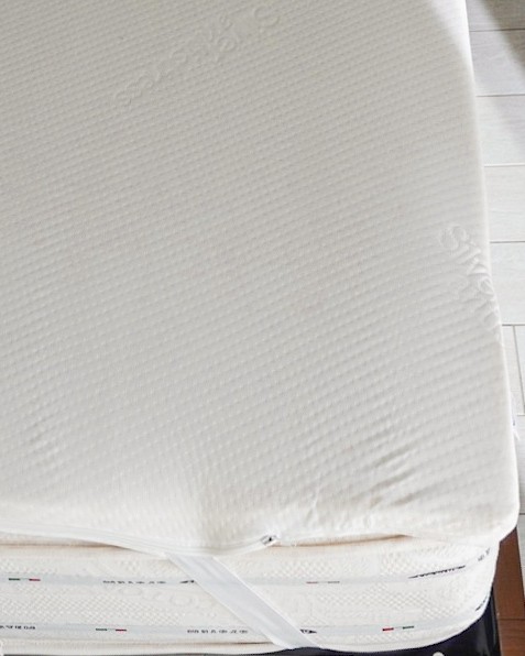 Topper Per Materasso Lastra Intera Memory Foam 5 Cm Con Zip e 4 Elastici