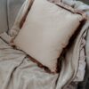 Cuscino Maison in Velvet Con Frangia Sfoderabile 42x42Cm