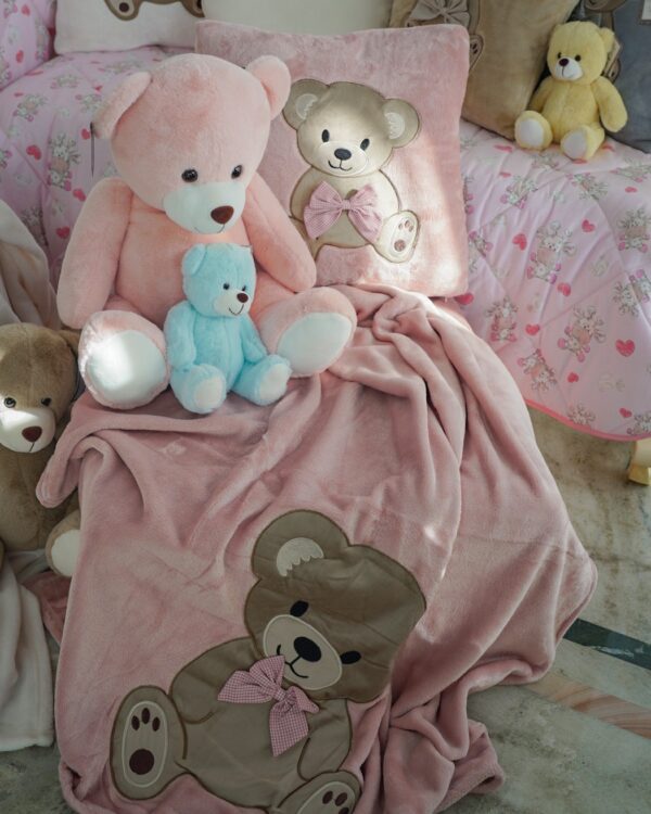 Coperta Plaid Teddy in Coral Preziosa Home