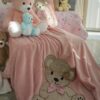 Coperta Plaid Teddy in Coral Preziosa Home
