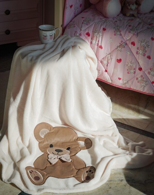 Coperta Plaid Teddy in Coral Preziosa Home