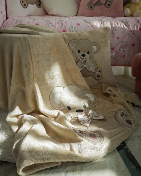 Coperta Plaid Teddy in Coral Preziosa Home