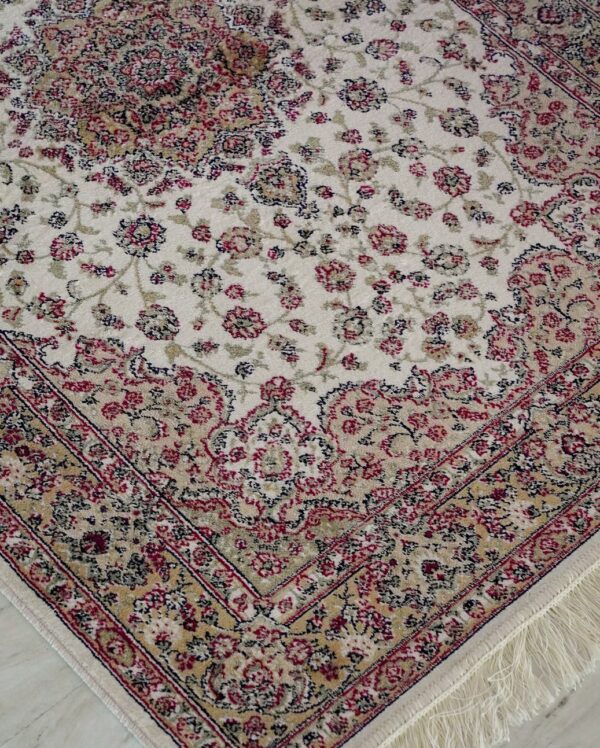 Tappeto Venus Classic Living Con Frangia Rosso Blu Panna o Verde