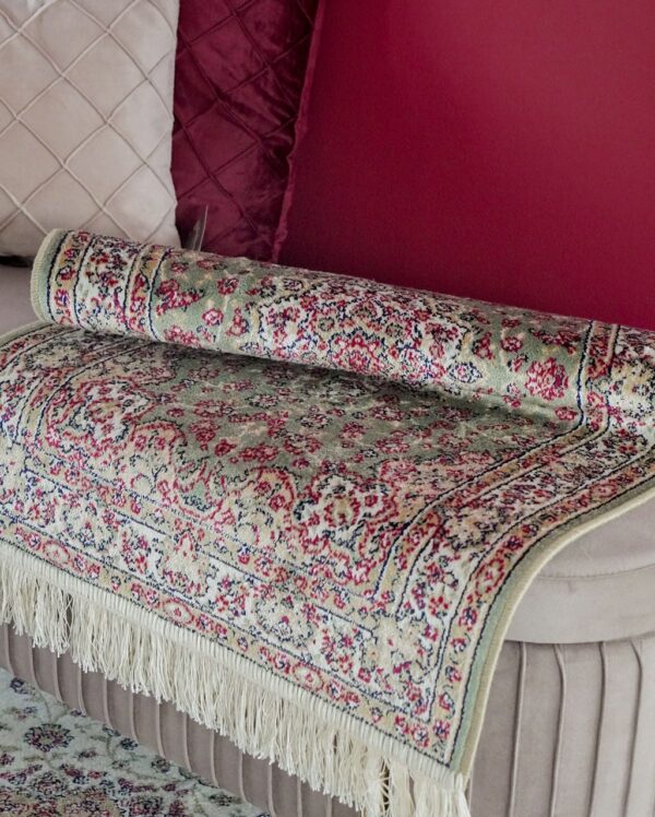 Tappeto Venus Classic Living Con Frangia Rosso Blu Panna o Verde