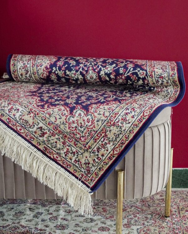 Tappeto Venus Classic Living Con Frangia Rosso Blu Panna o Verde