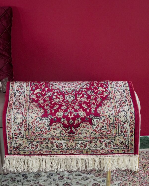 Tappeto Venus Classic Living Con Frangia Rosso Blu Panna o Verde