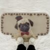 Zerbino Sagomotto Tema Cani e Gatti 45x75 Cm Retro in PVC