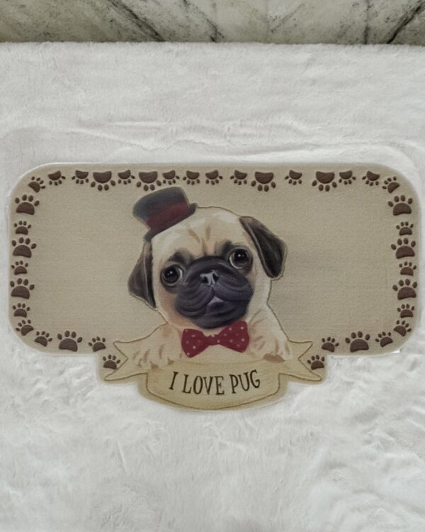 Zerbino Sagomotto Tema Cani e Gatti 45x75 Cm Retro in PVC