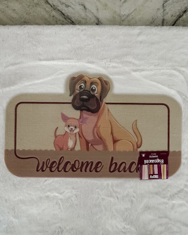 Zerbino Sagomotto Tema Cani e Gatti 45x75 Cm Retro in PVC
