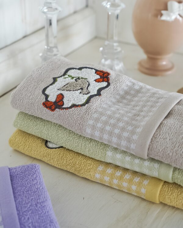 Set 3 Strofinacci Easter Vingi Ricami Spugna di Cotone 100%