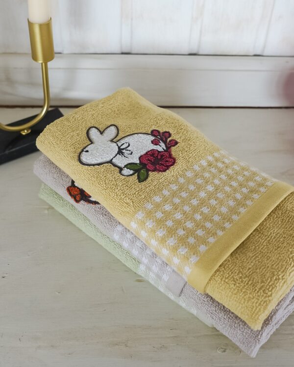 Set 3 Strofinacci Easter Vingi Ricami Spugna di Cotone 100%