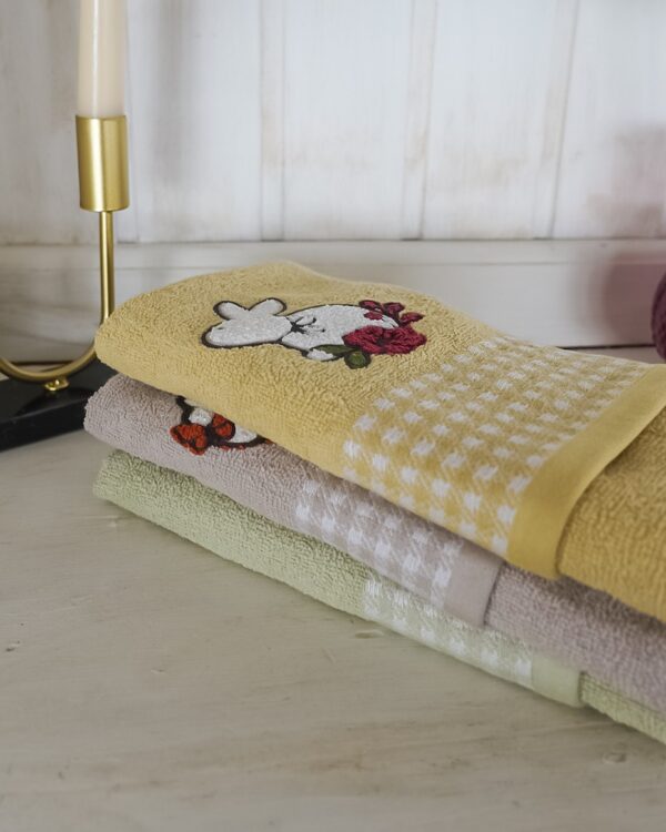 Set 3 Strofinacci Easter Vingi Ricami Spugna di Cotone 100%