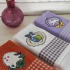 Set 3 Strofinacci Easter Vingi Ricami Spugna di Cotone 100%